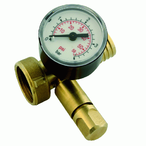 flow rate adjustment valve for colombo electric pump with wine pressure gauge