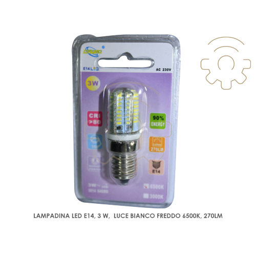 Driwei LED-Glühbirne E14 3W 6500K warmweißes Licht für Dunstabzugshaube