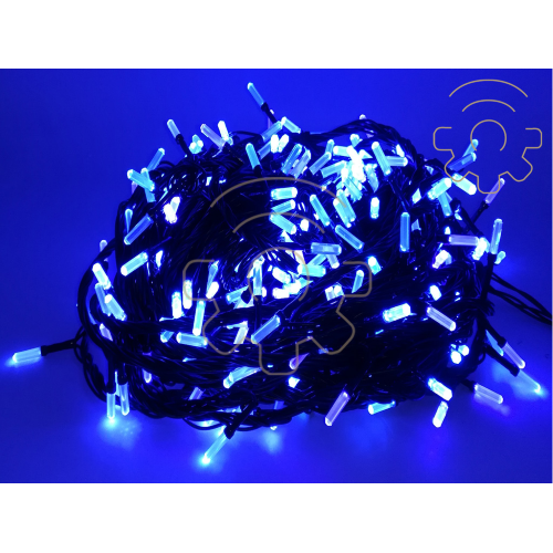 String Serie 200 LED Weihnachtslichter mit blauer Prismenkette 16 Meter fÃ¼r den AuÃŸen- und Innenbereich