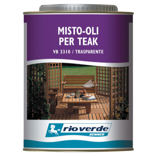Renner Rio Verde VB 3310 transparent water-based oil 0,750 lt for teak wood boats interior exterior furnishings