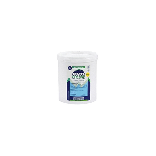 Bianco Polare water-based paint washable anti-mold breathable white 0,750 lt super-opaque paint for interiors