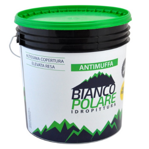 Bianco Polare washable water-based paint anti-mold breathable white 14 lt super-opaque paint for interiors