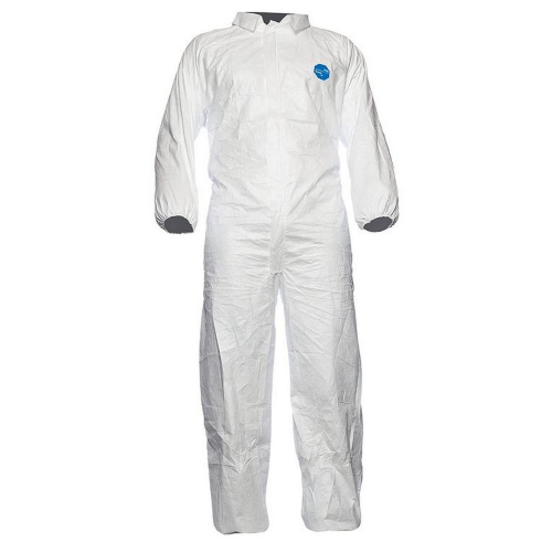 Dupont Tyvek CCF5 white XXL work suit type 5/6 robust and light with antistatic white collar and zip