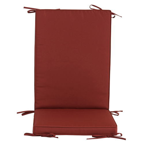 Boxkissen für Sessel 4-tlg Mit mittel burgunderfarbener Rückenlehne 93x41x5 cm für Garten im Freien
