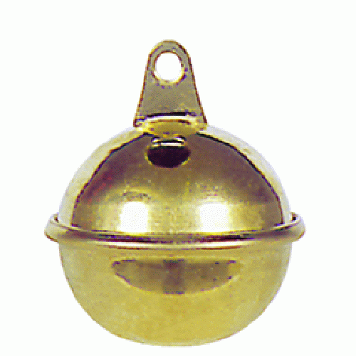 pcs 12 polished brass rattles with a diameter of 19 mm
